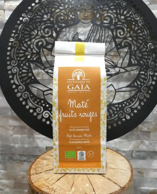 Infusion bio Maté fruits rouges - Sachet de 100 g - Les Jardins de Gaïa -Ker Gaïa