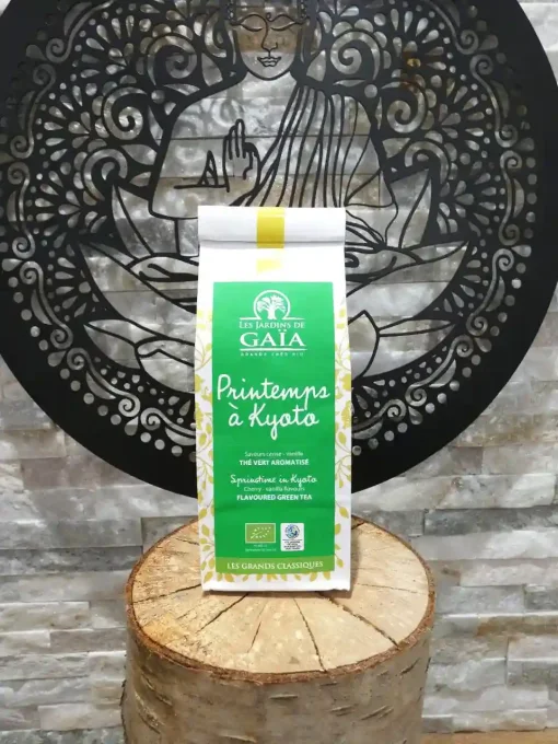 Thé vert bio Printemps à Kyoto - Sachet de 100 g - Les Jardins de Gaïa - Ker Gaïa