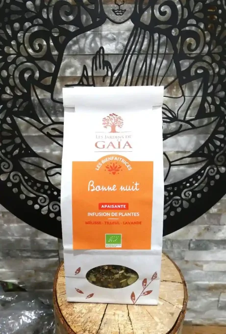 Tisane bio Bonne nuit - Sachet de 50 g - Les Jardins de Gaïa - Ker Gaïa